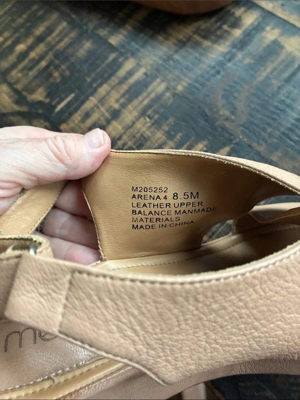 me too Neutral Tan Crisscross Wedge Sandals